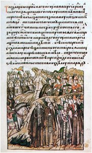 Facial Chronicle - b.09, p.487 - Sergius of Radonezh at Kulikovo