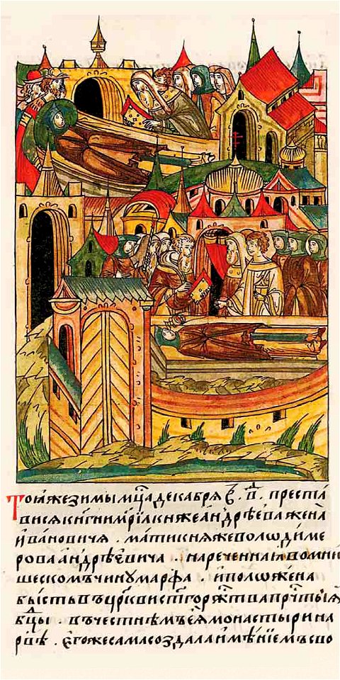 Facial Chronicle - b.10, p.440 - Death of Maria of Serpukhov