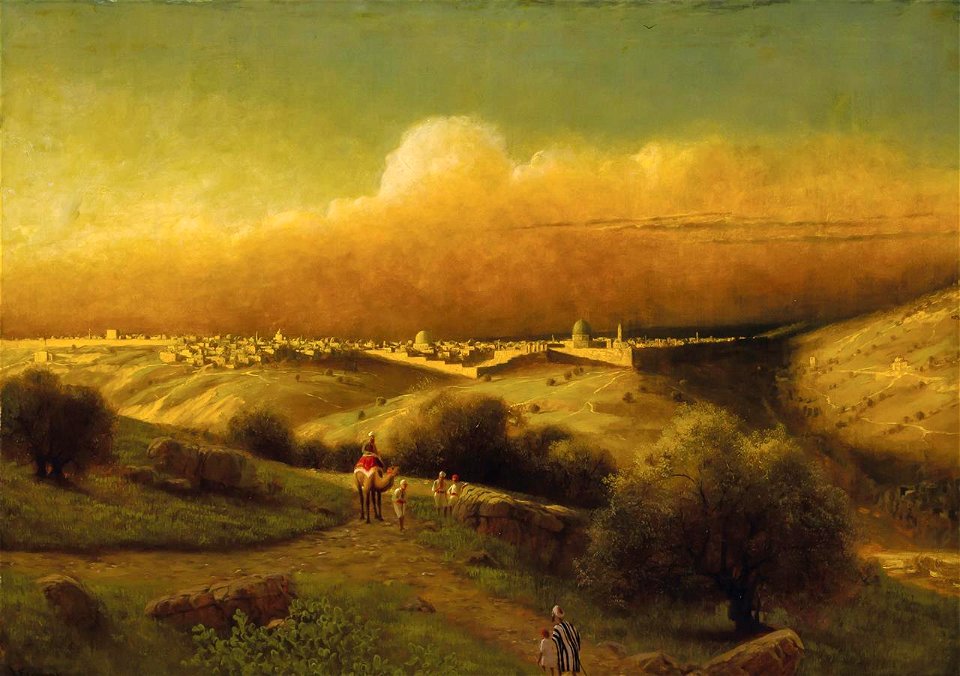 Jerusalem by James Fairman , oil on canvas