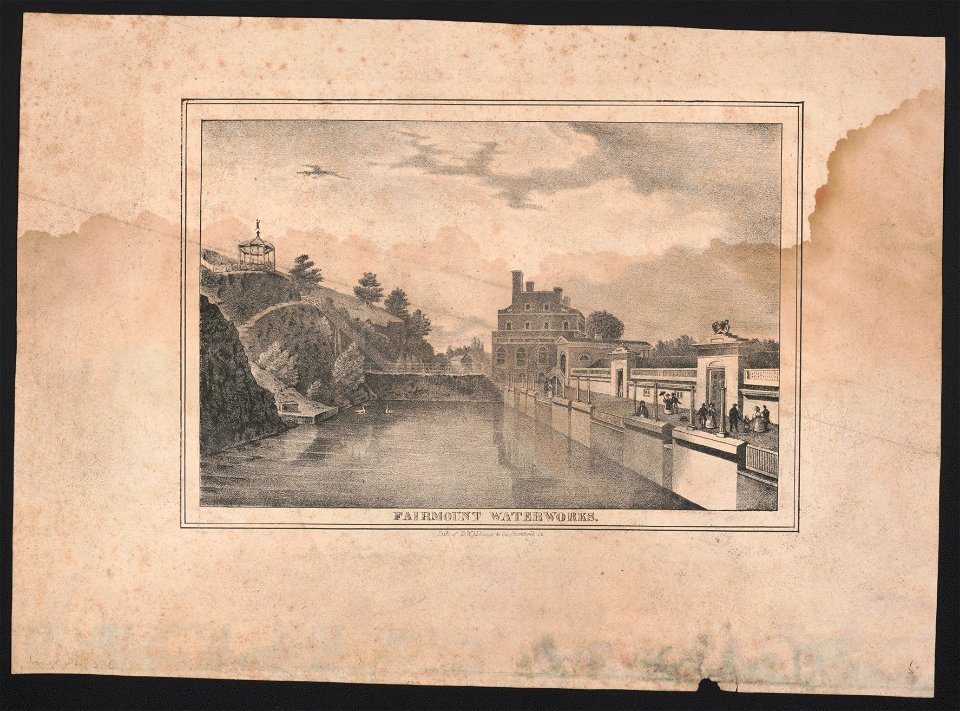 Fairmount waterworks - lith. of D.W. Kellogg & Co., Hartford, Ct. LCCN2016645699