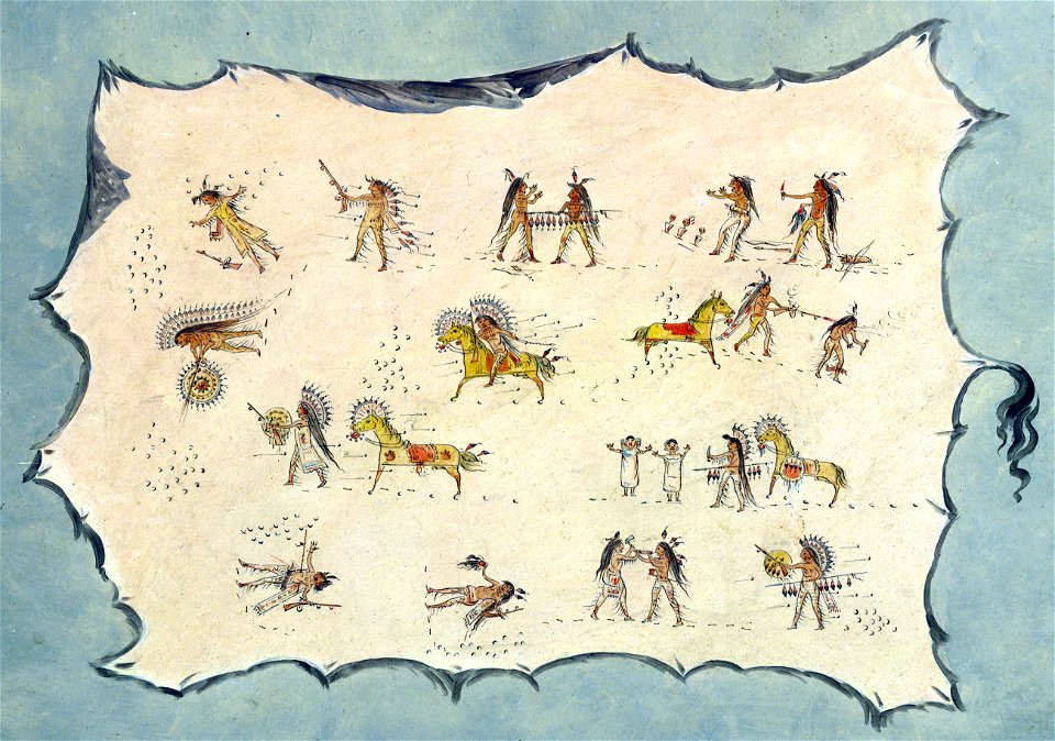 Facsimile of the Robe of Mah-to-toh-pa - Mandan C16952 (cut)