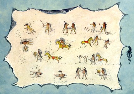 Facsimile of the Robe of Mah-to-toh-pa - Mandan C16952 (cut)