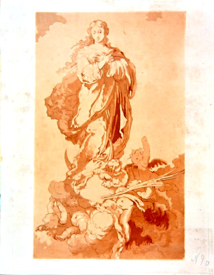 Facsímil de una Purísima de Murillo - Juan José Martínez de Espinosa