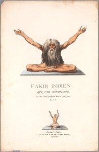 Fakir Indien, objectnr A 16292