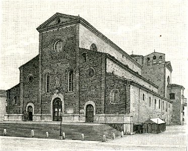 Faenza La Cattedrale xilografia
