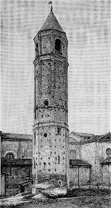 Faenza – Campanile di Santa Maria ad Nives (xilografia)