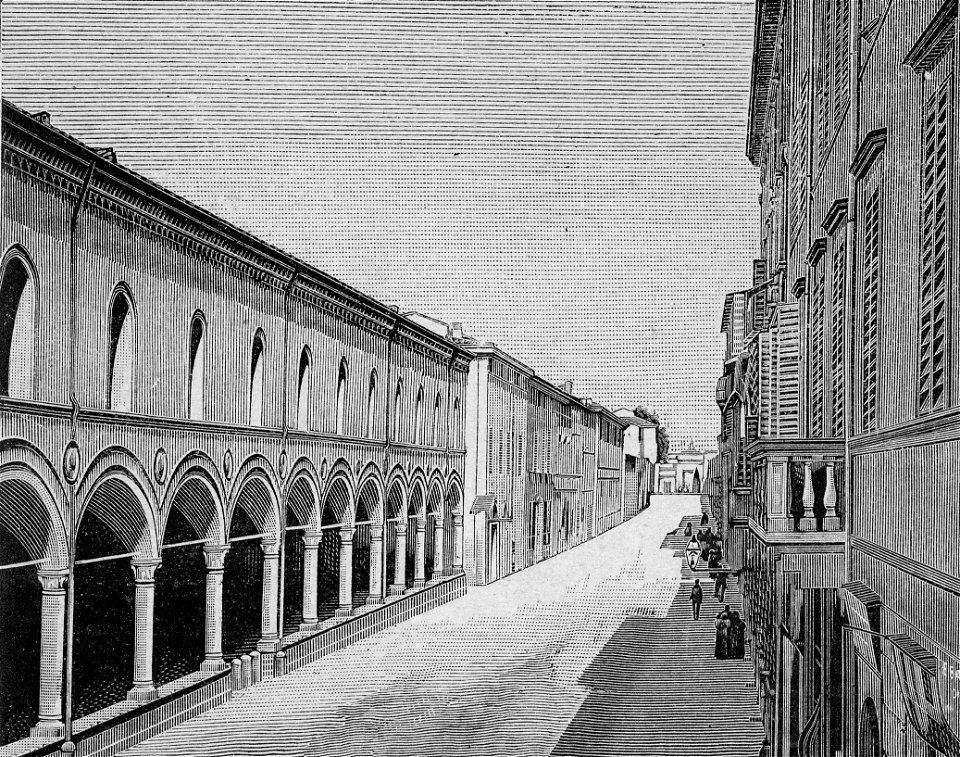 Faenza – Corso Mazzini (xilografia)