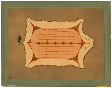 Facsimile of a Sioux Robe with Porcupine Quills C16189