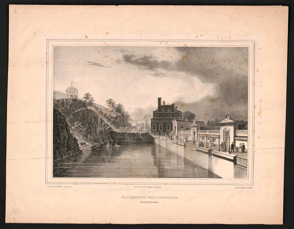 Fairmount waterworks. From the forebay - from nature & on stone G. Lehman ; Lehman & Duval Lithy. LCCN2014649371