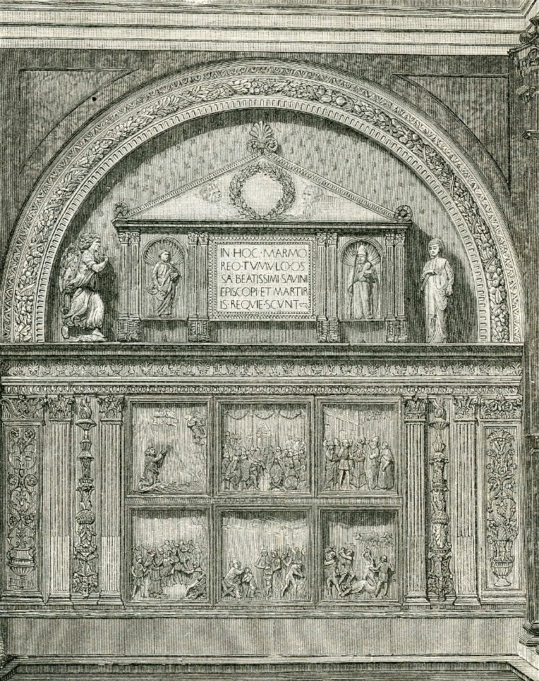 Faenza Cattedrale monumento al vescovo San Savino