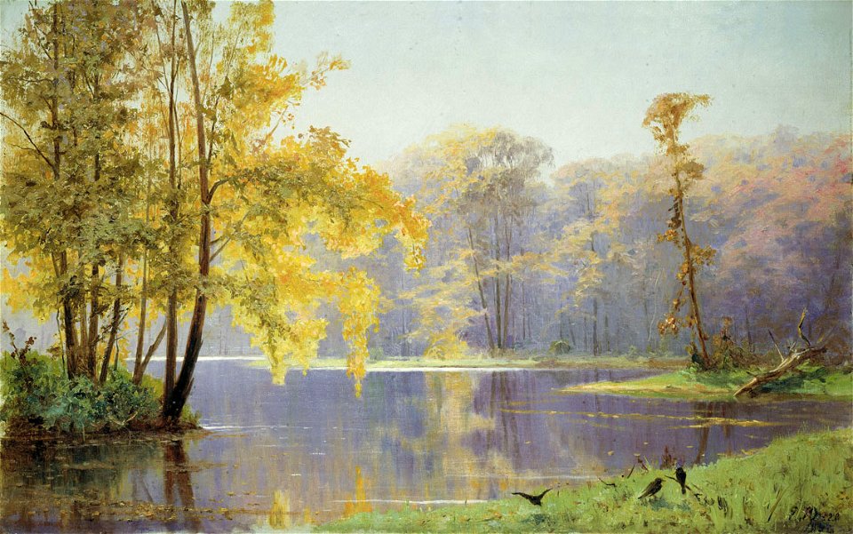 Fall Day in the Lefortovo Palace Garden in Moscow (Junge, 1892)