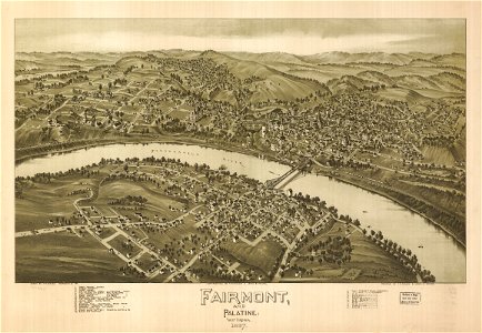 Fairmont and Palatine, West Virginia 1897. LOC 75696681