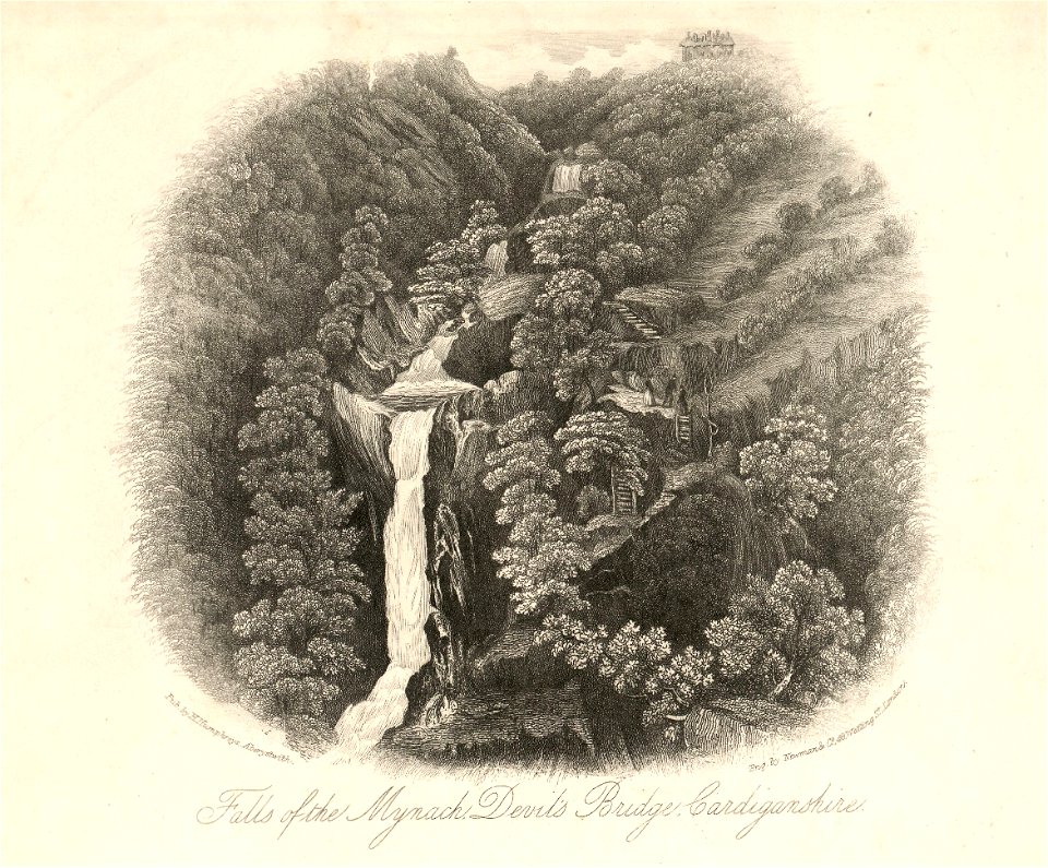 Falls of the Mynach, Devil's Bridge, Cardiganshire