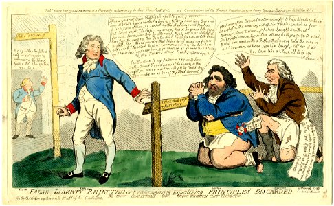False liberty rejected or fraternizing & equalizing principles discarded (BM 1868,0808.6280)