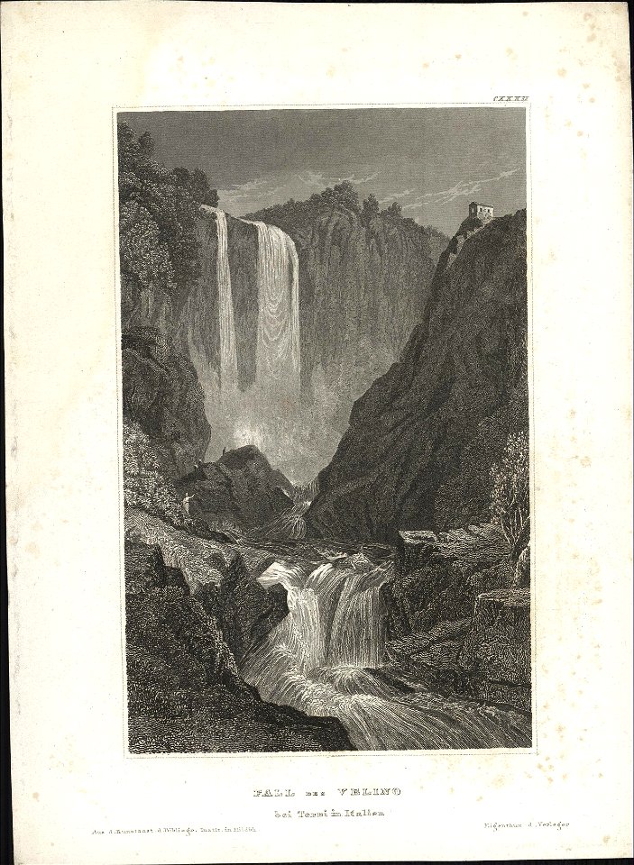 Fall der Velino bei Terni in Italien, objectnr A 58040