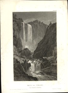 Fall der Velino bei Terni in Italien, objectnr A 58040