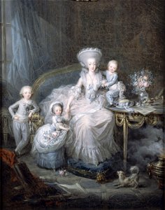 Famille de la comtesse d'Artois. Free illustration for personal and commercial use.