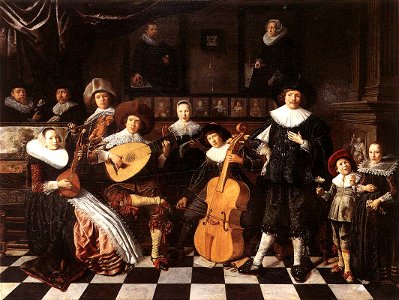 Family Making Music c1630s Jan Miense Molenaer