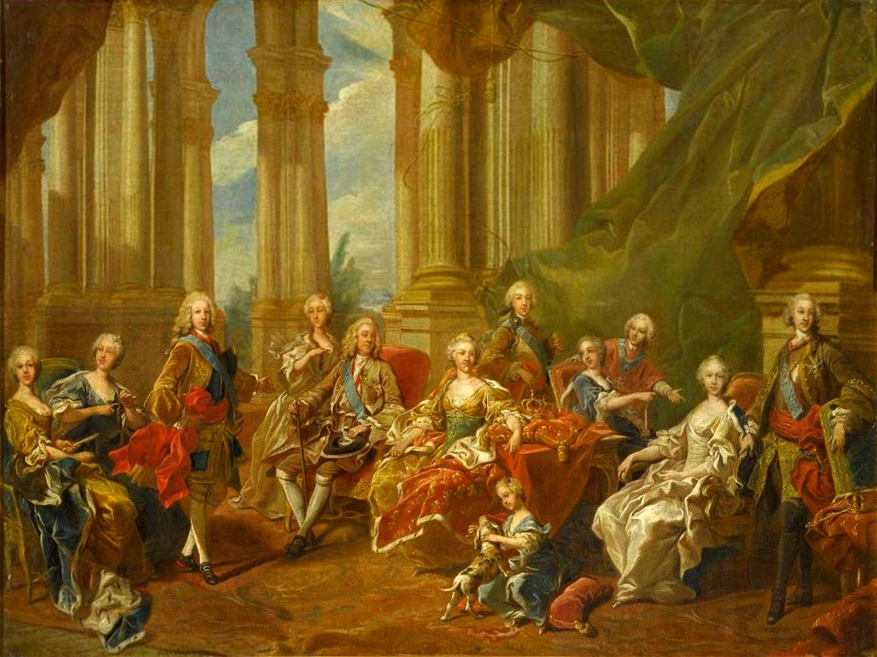 Family of Philip V of Spain circa 1738 by van Loo