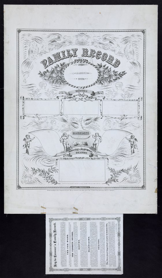 Family record - executed with a steel pen by J.S. Conover, Coldwater, Mich. LCCN2006676671