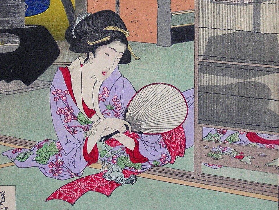Fan - Yoshitoshi - 100 Aspects of the Moon - 5 (cropped)