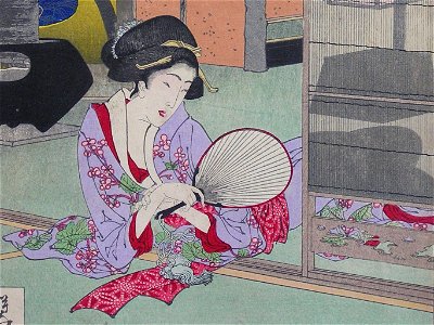Fan - Yoshitoshi - 100 Aspects of the Moon - 5 (cropped)