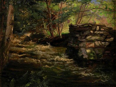 Falls in the Nant Col, Llanbedr, near Harlech (gcf10350)
