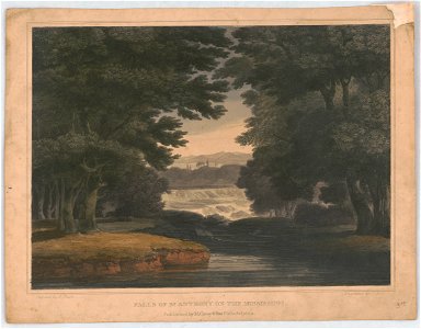Falls of St. Anthony on the Mississippi - painted by J. Shaw ; engraved by J. Hill. LCCN2014649367