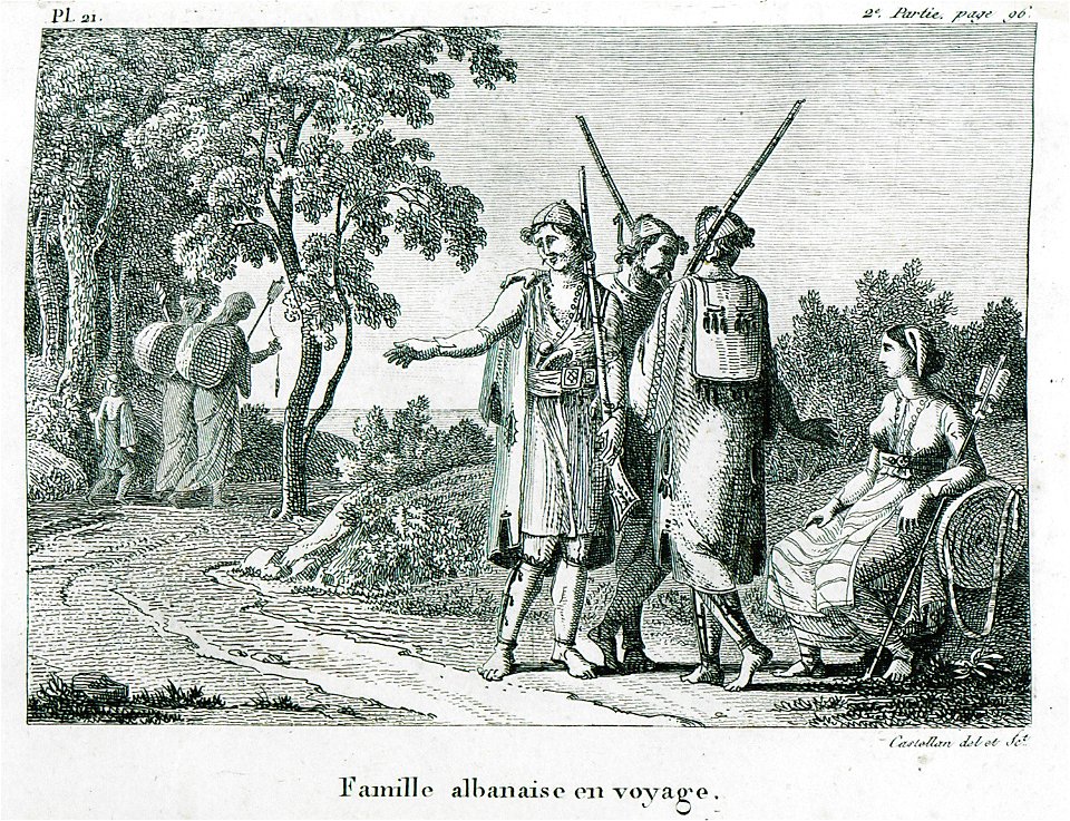 Famille albanaise en voyage - Castellan Antoine-laurent - 1808