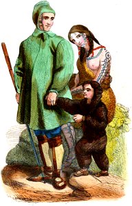 Famille Tsehiukisahas (Asie). Auguste Wahlen. Moeurs, usages et costumes de tous les peuples du monde. 1843