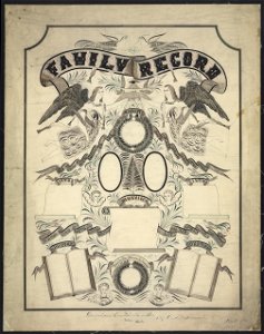Family record - designed and executed with a pen by A.L. Silvernail, Ionia, Mich. LCCN2004662459