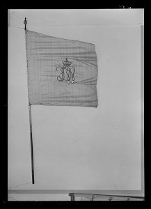 Fana vid Drottningens i Pommern uppsatta regemente under Gustav IV Adolfs regering - Livrustkammaren - 8978