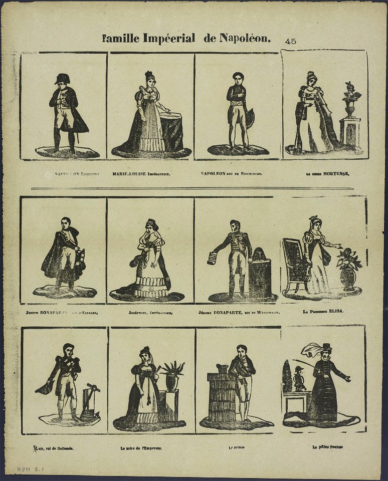 Famille impéerial de Napoléon-Catchpenny print-Borms 0683