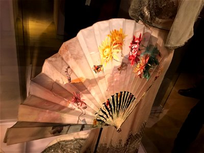 Fan with V.V. Karakhan dress