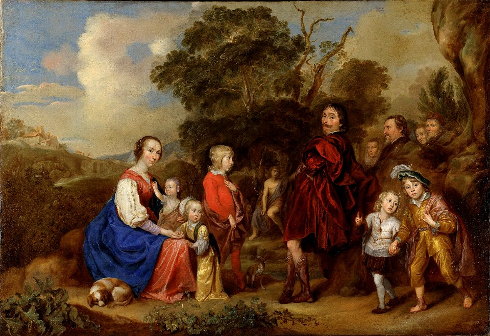 Family Portrait with St. John the Baptist (Johannes Mijtens) - Nationalmuseum - 31937