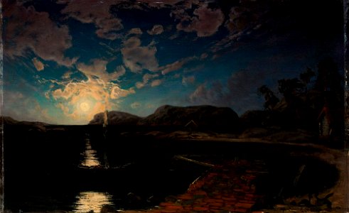 Fanny Churberg - Landscape in Moonlight - A III 2360 - Finnish National Gallery
