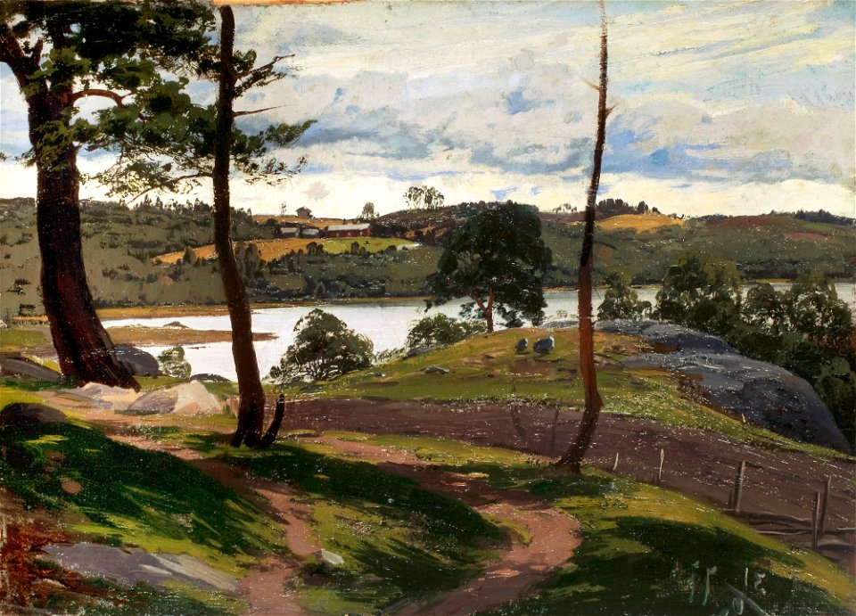 Fanny Churberg - Landscape in August - A III 2351 - Finnish National Gallery