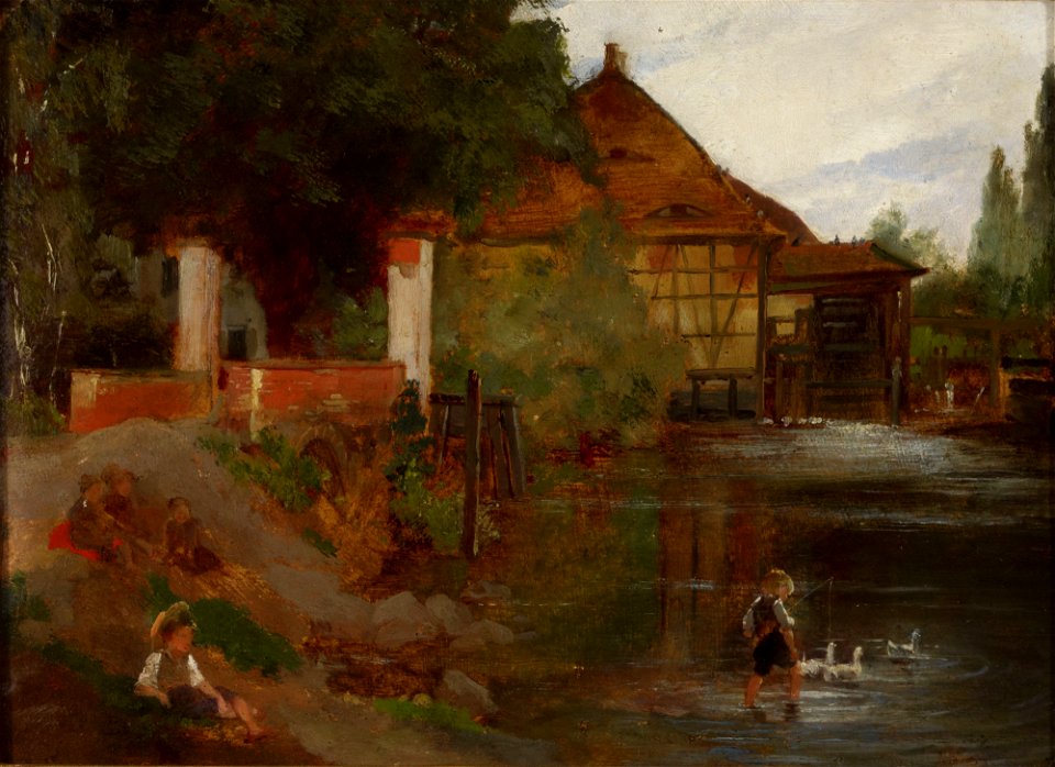 Fanny Churberg - Milldam, Landscape from Germany - A III 2342 - Finnish National Gallery