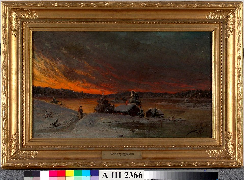 Fanny Churberg - Winter Evening - A III 2366 - Finnish National Gallery