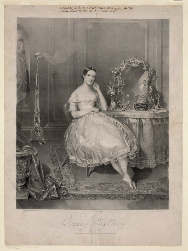 Fanny Elssler - painted from life by Henry Inman ; lith. of Endicott ; drawn on stone by Henry Ph. Heidemans. LCCN2001699627