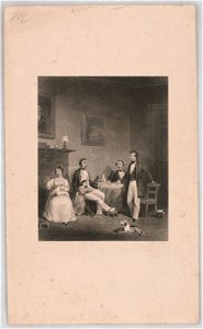 Family scene, group portrait with adults, child, and a dog, in a parlor) - J.W. Casilear ; Rice & Buttre LCCN2014649323