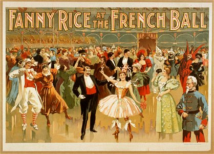 Fanny Rice at the French ball LCCN2014635566. Free illustration for personal and commercial use.