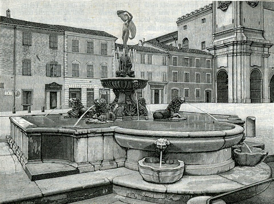 Fano fontana in piazza Venti Settembre