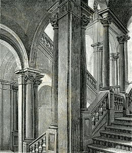 Fano scalone nel palazzo dei Duchi di Montevecchio Benedetti