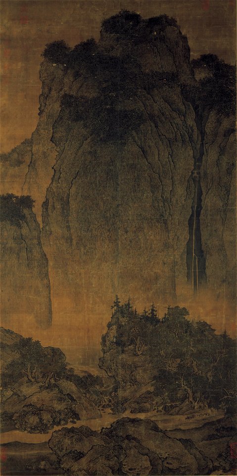 Fan Kuan - Travelers Among Mountains and Streams - Google Art Project
