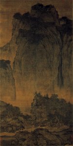 Fan Kuan - Travelers Among Mountains and Streams - Google Art Project. Free illustration for personal and commercial use.