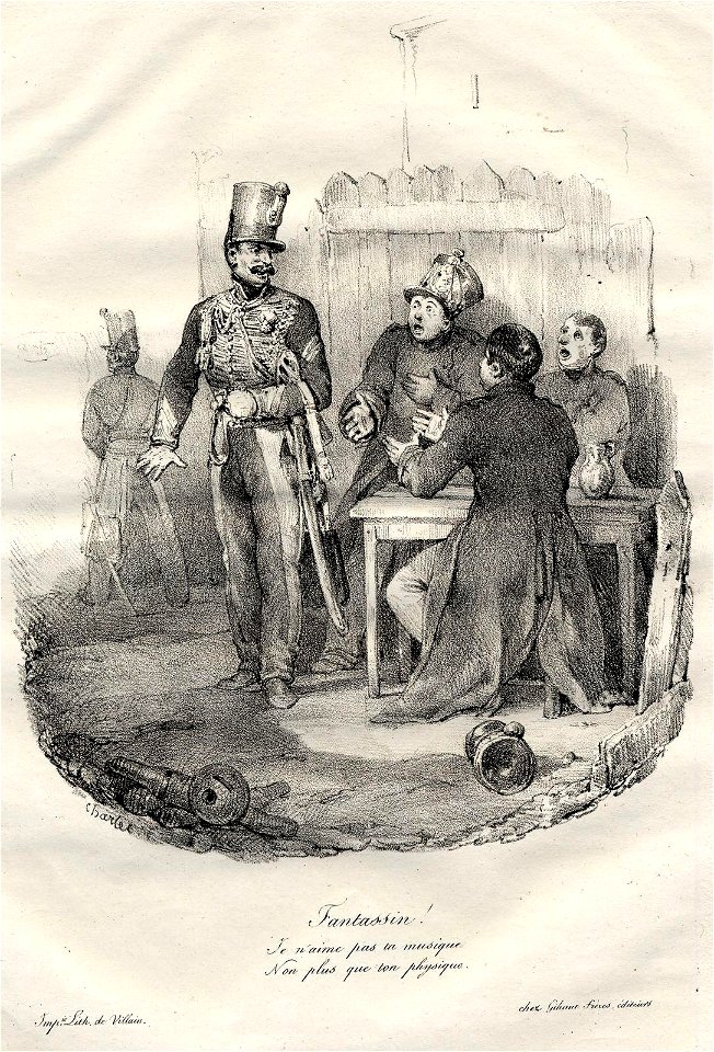 Fantassin! Je n'aime pas ta musique non plus que ton physique (BM 1869,0410.56)