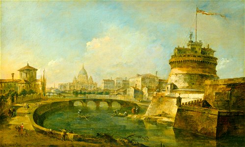 Fanciful View of the Castel Sant'Angelo, Rome F-000898-20110930
