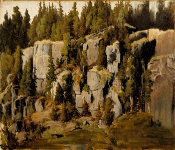Fanny Churberg - Rapakivikallioita (1871)