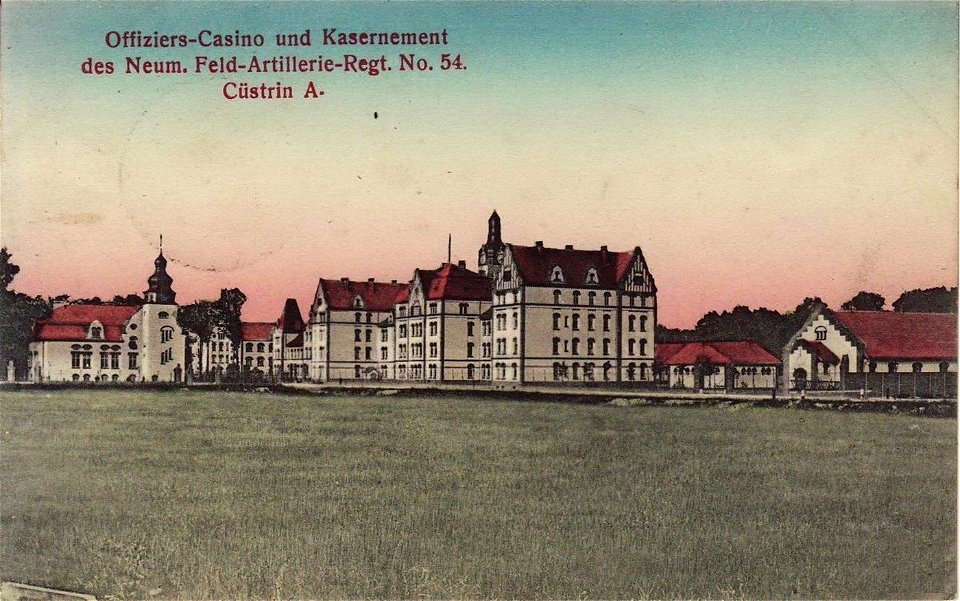 FAR 54 Casino in Cüstrin, Postkarte von vor 1914